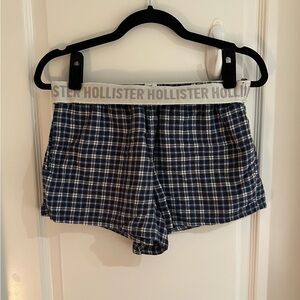 Hollister Blue Plaid Boxer Shorts
